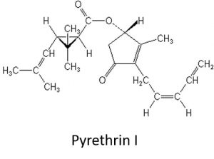 Pyrethrin I Structural Formula